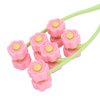 Flower Type Massage Roller, face Massage Roller Plastic Material Letter Shaped face Massager (Pink)