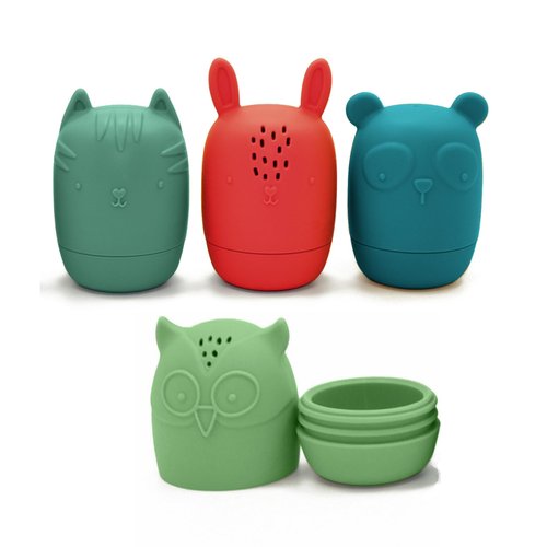 Non-Toxic Baby Bath Toys, Mold Free Bath Toys, Silicone Bath Toys for Babies 6-12 Months, No Mold Toddler Bathtub Toys, Bath Toys 1 Year Old, Baby Gift, Woodland Creatures by Toy Appétit