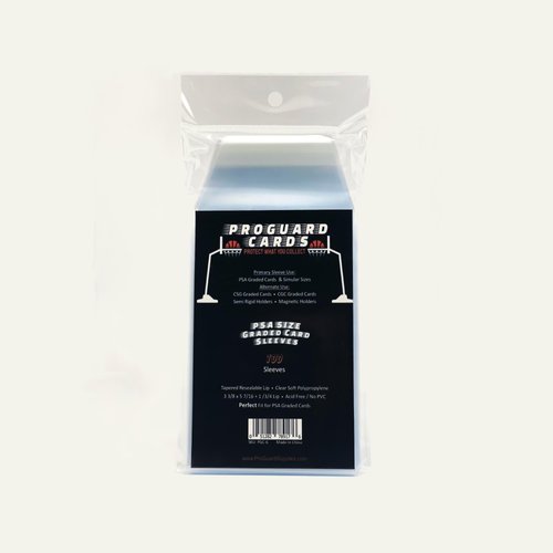 100 PSA Perfect Fit Sleeves Graded Card Sleeves for PSA Slabs & More