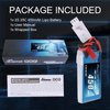 Gens ace 7.4V 450mAh 2S LiPo Battery Pack 25C/50C with JST Plug for Emax Babyhawk RC Heli 250 Helicopter Small Airplane Micro FPV Racing Drone Quadcopter