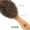 Kent OG1 Mens Hair Brush and Beard Brush, Boar Bristle Hair Brush, Club Hair Brush for Grooming, Scalp Care, and Kent Brush for Beard Straightening