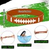 JUNEBRUSHS 42pcs Football Party Favors Silicone Bracelets Rubber Wristbands Accessories for Football Sport Themed Birthday Party Decorations Adults Stuffers Filler Gift Supplies(6 Designs)