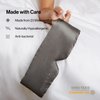 Dore & Rose Deep Sleep Mask Light Blocking, 23 Momme Mulberry Silk Eye Mask, Ultra Soft, Adjustable - Travel Sleeping Mask for Men & Women - Charcoal