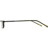 The Posh Reader Reading Glasses, Spring Hinge Metal Rectangle Frame for Men and Women + 2.00 Green