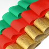 Crepe Paper Streamers for Christmas, jiebor 738 Ft Red Green Gold Crepe Paper Roll Christmas Party Room Wall Decor, 9 Rolls