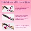 Small Round Volumizing Brush for Dyson Airwrap Attachments Smaller Round Brush Attachment for Dyson Air Wrap Styler, Fluff up and Volumize for Styling (Rose)
