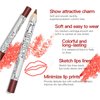 Matte Lip Liner Pencil, Professional Long Lasting Lip Liner Pencil Waterproof Lip Liners, Pack of 12