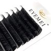 Eyelash Extensions Individual Lashes 0.15mm D Curl 15-20mm Mink Eyelash Extension Supplies Lash Extensions Professional Salon Use Black False Lashes Mink Lashes Extensions by EYEMEI (0.15-D-MIXED)