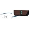 SAV Eyewear Men's Flex 2 5026 Blue Reading Glasses, 1.5