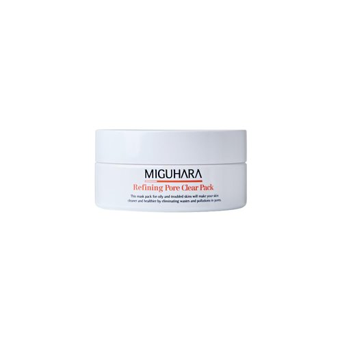 MIGUHARA Refining Pore Clear Pack | Clay Face Mask | Pore Cleanser | Wash Off Mask Type | Hydrating Facial Mask for All Skin Types | Korean Beauty Skincare Product (150g/5.29 Oz.)