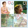 LUTER 16 Pack DIY Wind Chimes for Kids, Horseshoe Wooden Wind Chime Craft Make A Wind Chime Kit Kids Spring Craft Kits for Boys Girls Activity Birthday Supplies