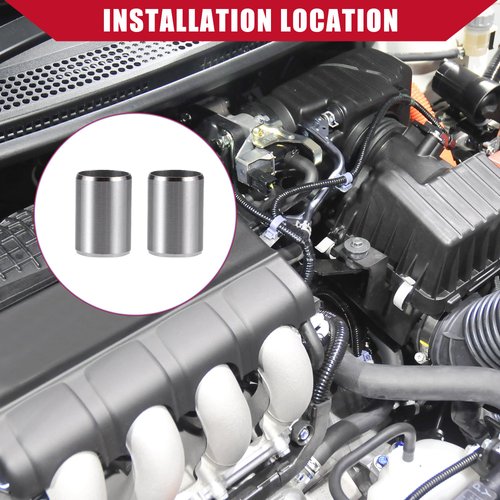 Hihaha No.9430114200 / Engine Cylinder Head Location Dowel Pin for Honda Accord 1976-2020 / Durable / Metal / 2 Pcs / Silver Tone