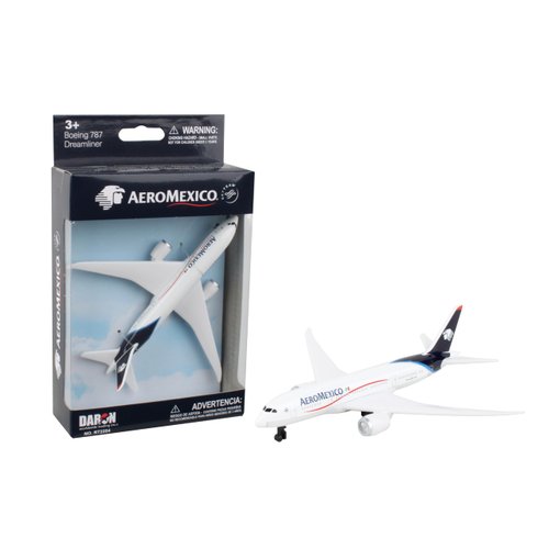 Daron Aeromexico Single Plane, White and Block