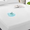 GRT 2 Pack 100% Waterproof Mattress Protector Twin Size, Breathable & Noiseless Waterproof Mattress Cover Fitted Deep Pocket from 5" to 19", Smooth Washable Twin Bed Protector - Vinyl Free