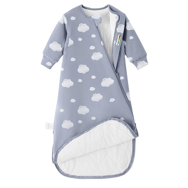 Unisex Sleeping Bag for Babies and Toddlers 1.0 Tog Sleep Sack 6-18Months, Baby Sleep Sack, Newborn Sleep Sack, Wearable Blanket Baby,One Piece Long Sleeves,Gifts for Baby