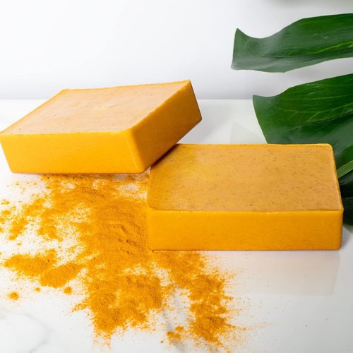 TAJE SKIN Turmeric Honey & Lemon Moisturizing Skin Toning Face and Body Soap Bar with Vitamin E, Shea Butter, and Essential Oils- Hyperpigmentation, Acne, Clogged Pores- For All Skin Types Unisex