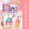 MiDeer Fashion Design Sketchbook with Watercolor Painting, Princess Dress-up Activity Book with Stencils and Stickers, Fashion Designer Kits for Kids 5 6 7 (Legend of The Seeker)