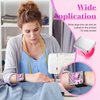 14-Piece Hair Braiding Set: 2 Magnetic Wristbands, 4 Parting Combs, 8 Wide-Tooth Sectioning Clips (Black, Pink)