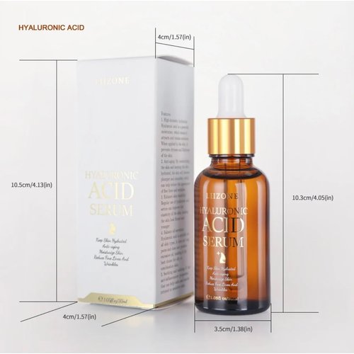 LIIZONE Hyaluronic Acid Serum,Anti-Aging Serum for Fine Lines and Wrinkles, Hydrating Serum to Plump and Repair Dry Skin, Safe on Sensitive Skin