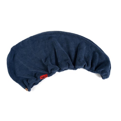 NOLE Ultra-Soft Blue Microfiber Hair Towel Wrap - Quick-Dry Hair Turban Towel for Women, Absorbent Hair Drying Towel for Long Hair, Frizz-Reducing Hair Wrap