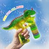 Dinosaur Toy Gift Set: One Bubble Gun, 12 Mini Dino Figurines in 6 Eggs & Sticker Book with 40 Reusable Stickers – Fun Dinosaur Toys for Kids, Toddlers, Boys & Girls