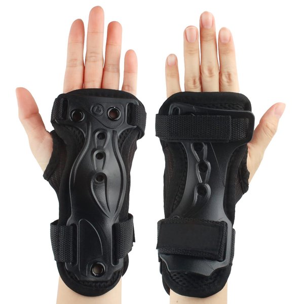 Andux Snowboard Extended Wrist Palms Protection Ice Skating Snow Wrist Guard HXHW-01 (XL)