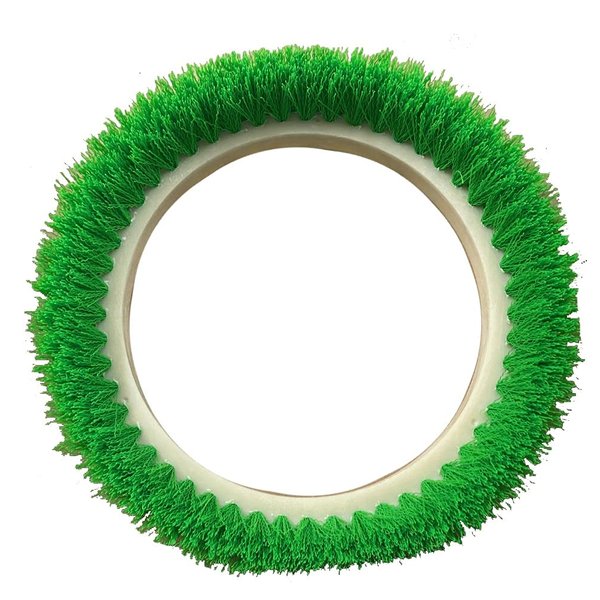 Bissell BigGreen Commercial 237.057BG Scrub Brush, 0.015" Bristle Diameter Crimped Polypropylene for BGEM9000 Easy Motion Floor Machine, 12", Green