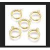 20pcs Adabele Hypoallergenic Dangle Tarnish Resistant Round Hoop Huggie Earring Hooks Earwire14mm (0.55 Inch) Long Gold Plated Brass for Earrings Making BF263-1