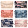 Cobahom 6Pcs Wide Headbands for Women Non Slip Soft Fabric Hair Wrap Turban Plain Head Bands Elastic Sport Hair Bands for Workout Yoga Running (Natural Texture)