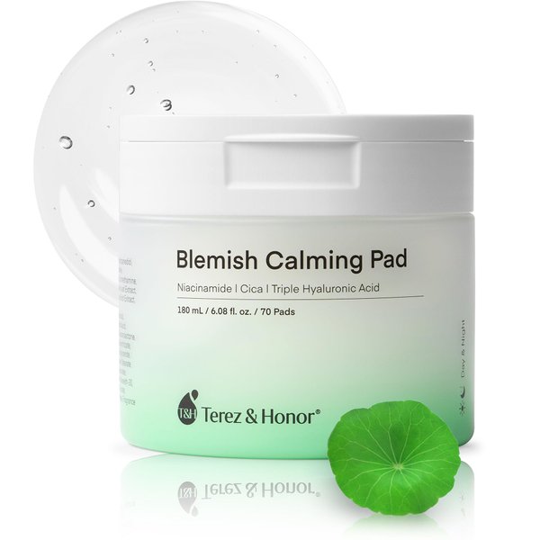 Korean Skincare Toner Pads for Face - Brightening, Moisturizer, Deep Hydrating with Niacinamide, Centella Asiatica, Hyaluronic Acid Toner and Pure Ground Cotton Pad for Daily Blemish Calming K-Beauty
