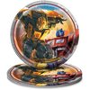 Round Dessert Paper Plates - 7", Transformers, 8 Pcs