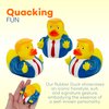 6 Donald Trump Rubber Ducks Bulk - 6 Pack Small 2.3 Inch, Trump Rubber Duckies Great for Jeep Ducking, Trump 2024 Gifts, Bath Tub Toys, Christmas White Elephant Gift for Adults by 4E's Novelty