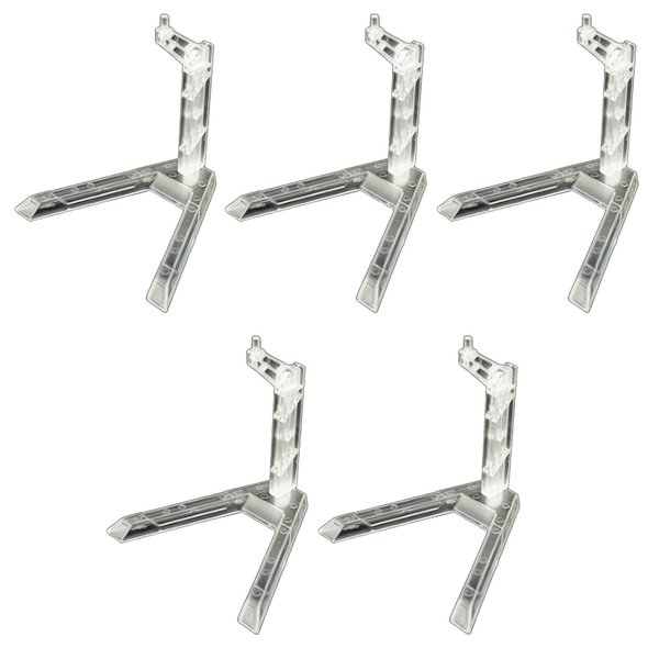 MY MIRONEY Clear Action Figure Display 5Pcs Flexible Action Base Holder for 1/144 SD BB Gundam Figure Models