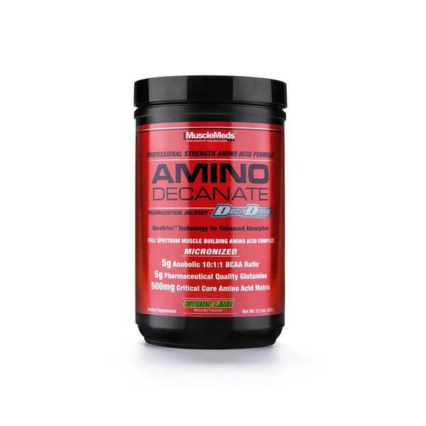 MuscleMeds - Amino Decanate, Full Spectrum Muscle Building Amino Acid Complex (Watermelon, 13.3 oz)