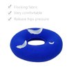 2 Pack Donut Pillow for Tailbone Pain, Inflatable Donut Cushion Seat with A Pump, Hemorrhoid Seat Cushion, Round Wheelchairs Seat Cushion for Home, Car or Office Chair (15" Blue)