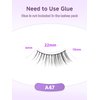 Half Lashes False+ Eyelashes Natural Cat Eye Lashes 10mm Short Eyelashes 3D Volume False Lashes Soft Strip Lashes Pack C Curl Natural Eyelashes Half Fake Lashes 7 Pair EVENTILL