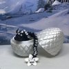 3D Printed Cherry Blossom Dragon with Dragon Egg, 12" Articulated Black and White Cherry Blossom Dragon, Executive Desk Toys,Fidget Autism/ADHD Toy D019-WHT