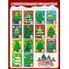 Lorvain 56 Sheets Christmas Party Games Stickers for Crafts, Christmas Make a Face Stickers Make Your Own Activities Sticker Christmas Trees Stickers for Christmas Holiday Party Favors