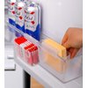 WonLiq 2 Pack-Cheese Slice Holder for Fridge, Refrigerator Side Door Hanging Storage Container Box, Cooking Tools for Kitchen, Storing Seasoning Bags