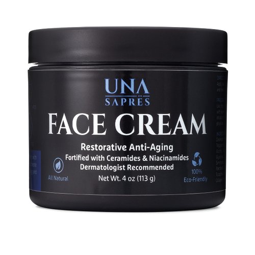 Una Sapres Restorative Anti-Aging Face Cream Moisturizer | Dermatologist Recommended | Fortified with Ceramides, Niacinamides, and Multivitamins (1.7 oz)