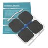 Easy@home Compatible Re-useable 8 Individual 2"x2" TENS Unit Carbon Electrode Pads，Self-Adhesive Replacement Massage Pads, 2mm Pin Connectors, Compatible with EHE009 and EHE012PRO