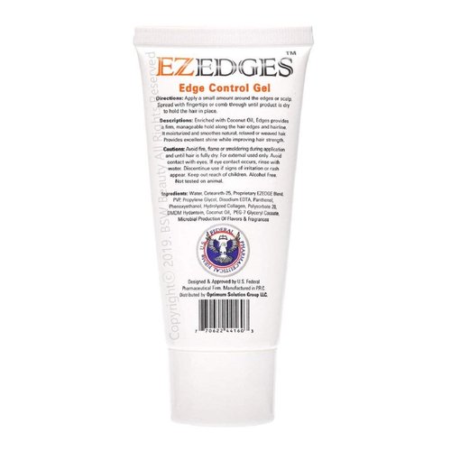 EZEDGES EDGE CONTROL GEL Extra Strong Hold (Coconut Oil), 1.41 oz.