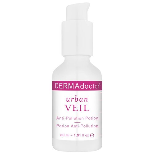 DERMAdoctor Urban Veil Dermatologist Formulated Antioxidant Pollution Prevention Vitamin C Face Serum, Face Serum for Anti Aging, Hydrating and Skin Barrier Repair - 1.01 fl oz