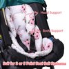 THE KENKYO Car Seat Head Support Infant, 2-in-1 Reversible Infant Car Seat Insert for Newborn, Breathable Minky Dot Baby Car Seat Cushion for Strollers, Swings, and Bouncers, Ideal Shower Gift