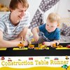 3 Pcs Construction Table Runner Racetrack Floor Ground Construction Tablecloths Road Table Runner for Car Birthday Party Runway Theme Party Construction Party Decor Supplies 10x1.4 ft(Black, Yellow)