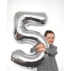 Silver Number 0 Balloon 40 Inch, 0 Balloon Numberfor 10th 20th 30th 40th 50th 60th Birthday Decorations, Silver Party Supplies for Men Women