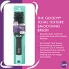 Goody x Total Texture Smoothing Brush - Vegan Boar Bristles Help Condition and Smooths Hair Cuticles for Enhanced Shine Shine - For Natural and Textured Hair - Non-Slip Grip