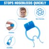 16 Pcs Nose Bleed Stopper Plastic Foam Nosebleed Plugs Swimming Nose Clip for Kids Adults in Emergency Accidents(Blue)