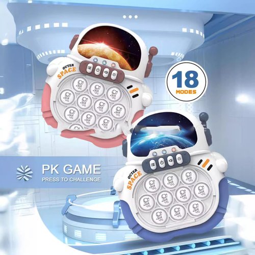 Apinowin Quick Push Pop Game Kids Game Toys, Fast Push Handheld Game for Kids 3-8, Bubble Stress Pop Game, Autism Sensory Toys, Birthday Gifts for 8-12 Year Old Boys, Girls, Teens (Blue)