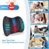 Lumbar Support Pillow: Memory Foam Lumbar Pillow for Lower Back Pain Relief - Car Back Cushion for Driving - Lumbar Support for Car-Office Chair, Wheelchair - Black
